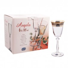 Бокалы для вина Bohemia Angela 185 мл 6шт (43249)