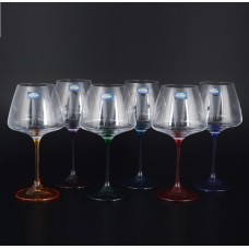 Набор бокалов 350мл (6шт) "NAOMI" ассорти, для вина